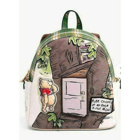 Danielle Nicole Disney Winnie the Pooh Owl's House Figural Mini Backpack Bag NEW - Picture 1 of 6